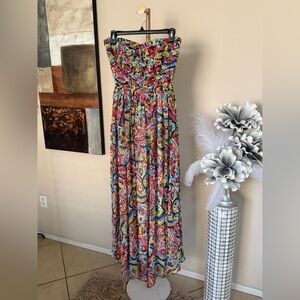 Charlie Jade Multicolor Strapless Dress